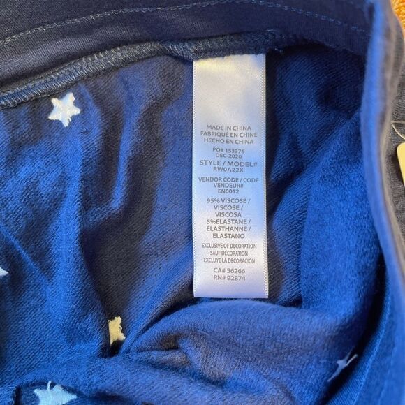 SPLENDID Embroidered Stars Knit Joggers in Blue.Size S - Picture 11 of 12